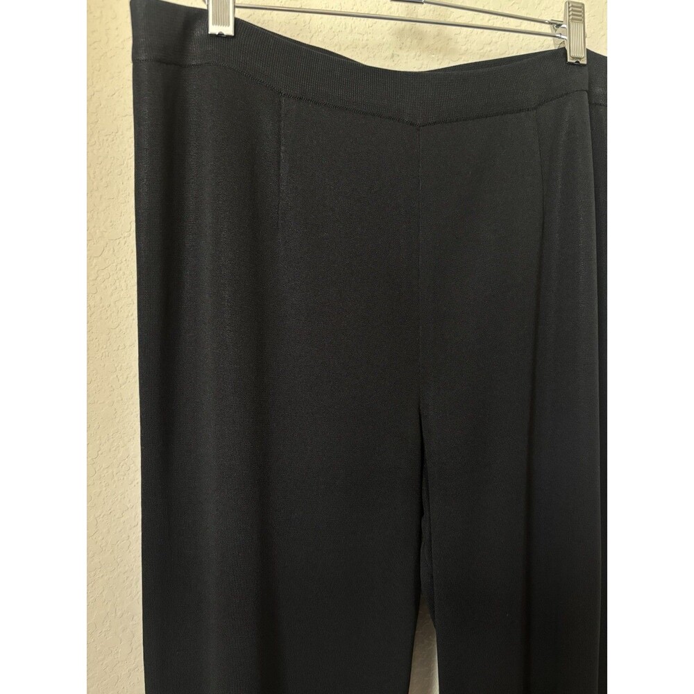 Exclusively Misook Petite Large Black Pull-On Dress Pants - Picture 2 of 4